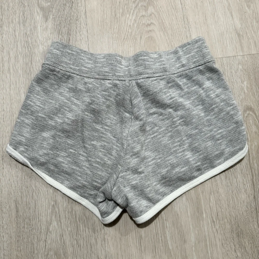 Kids Justice Girls Gray White Logo Sweat Shorts Athletic Size M 8